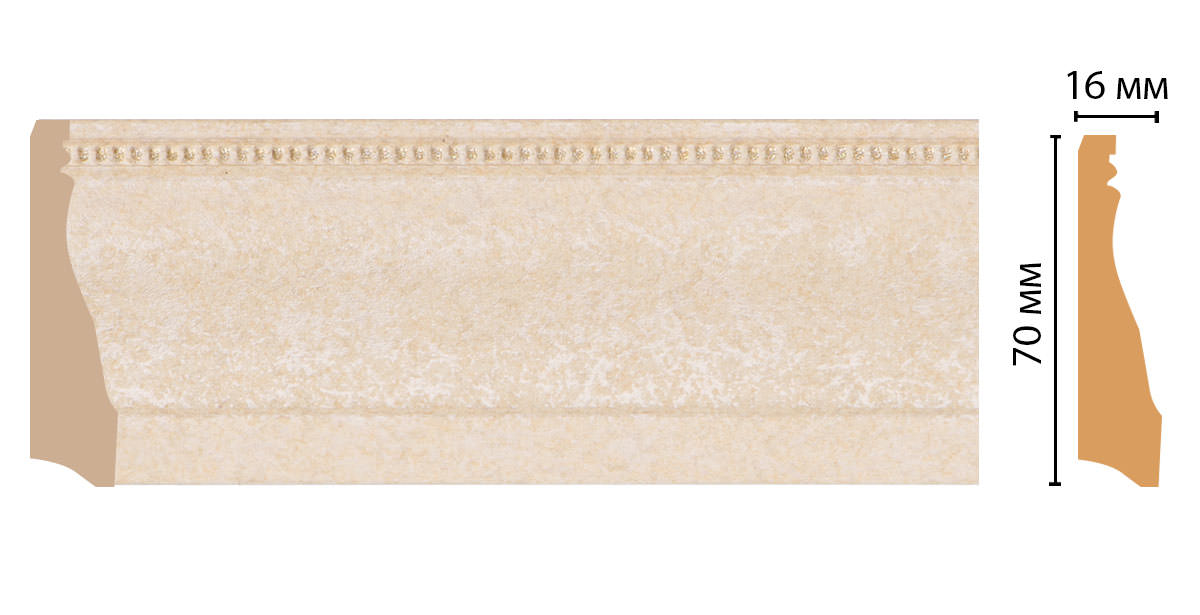 Decomaster Плинтус напольный DECOMASTER 193-18D ДМ (70*16*2400 мм)